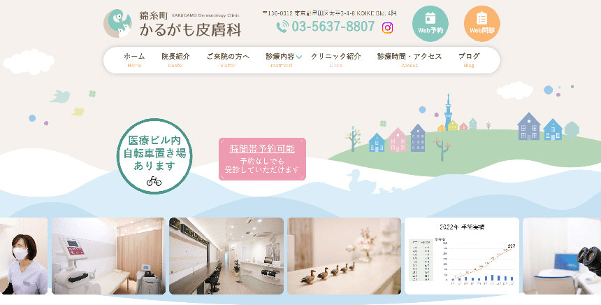 墨田区で評判の皮膚科クリニックおすすめ5選 錦糸町かるがも皮膚科