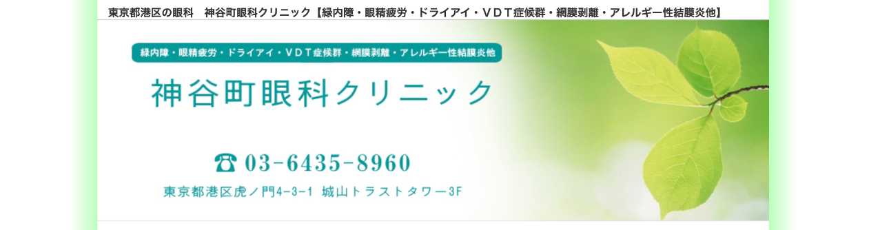 【2025年最新】六本木周辺の眼科クリニックおすすめ5選｜神谷町眼科クリニック