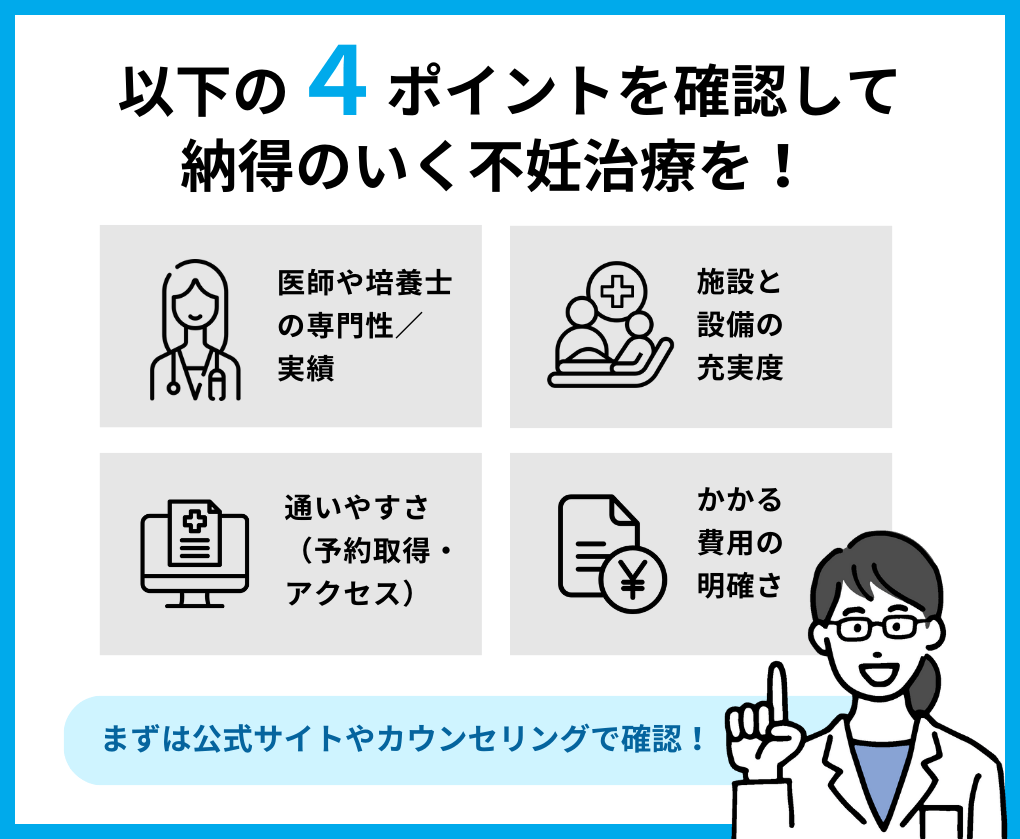 不妊治療クリニック選びの4つのポイント|盛岡市の不妊治療におすすめのクリニック5選|金額やステップも解説