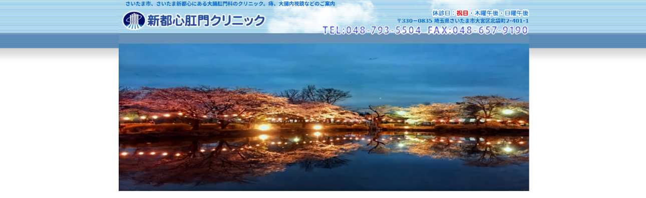 【2025年最新】埼玉県の肛門科クリニックおすすめ5選|新都心肛門クリニック